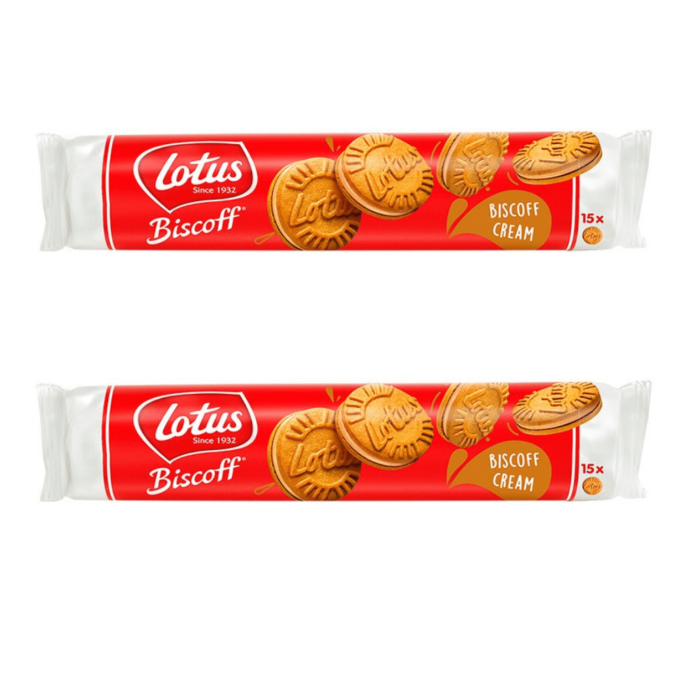 Lotus Biscoff Cream Sandwich Biscuits