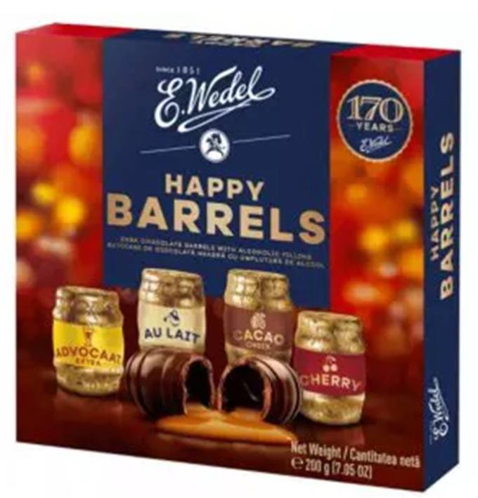 Wedel Dark Chocolate Barrels Box