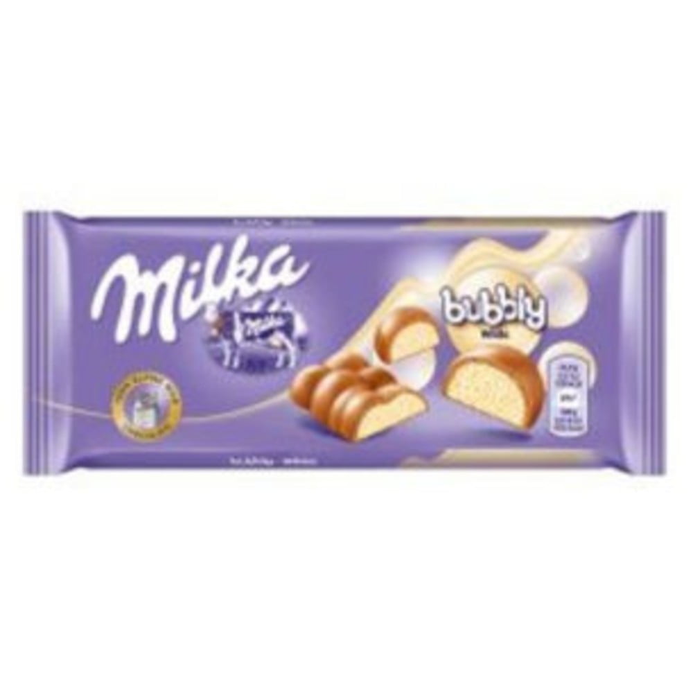 milka bubbly white chocolate